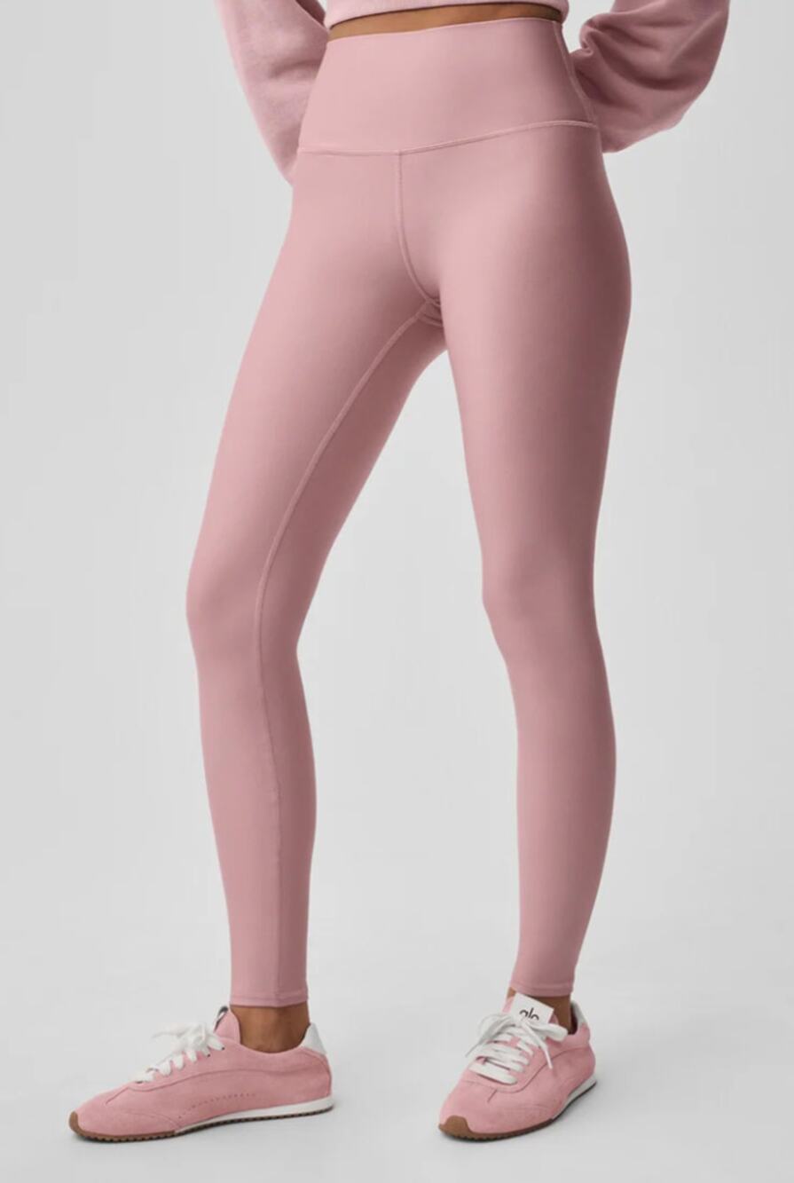 Alo 7/8 High-Waist Airlift Leggings Vintage Pink Small